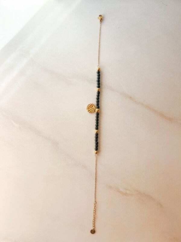 Grandinėlė ant kojos „Black & gold“ - Image 2