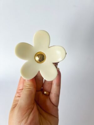 Segtukas žnyplės „Flower“ baltas