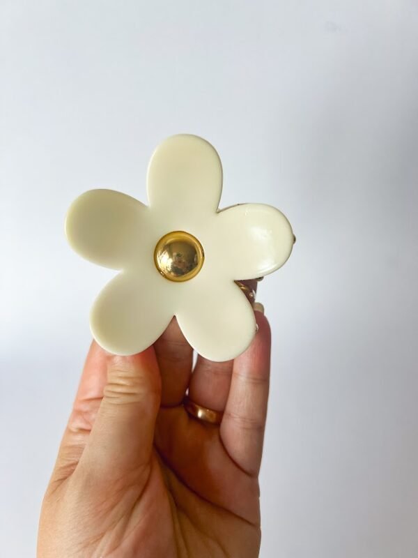Segtukas žnyplės „Flower“ baltas