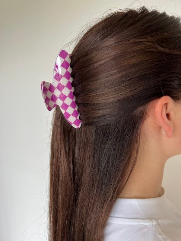 Segtukas žnyplės „Tartan“ alyvinė/balta - Image 3