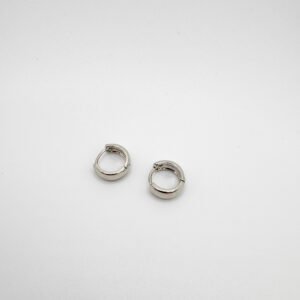 Auskarai „Silver bold hoops“ mažos
