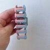 Segtukas žnyplės „Double“ melsvas/rožinis - Image 2