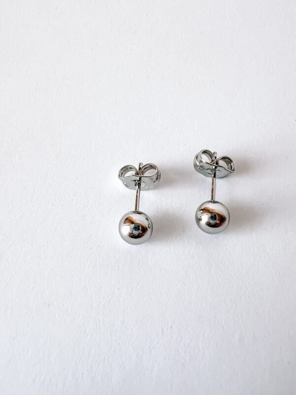 Auskarai „Silver bubble stud“ - Image 2