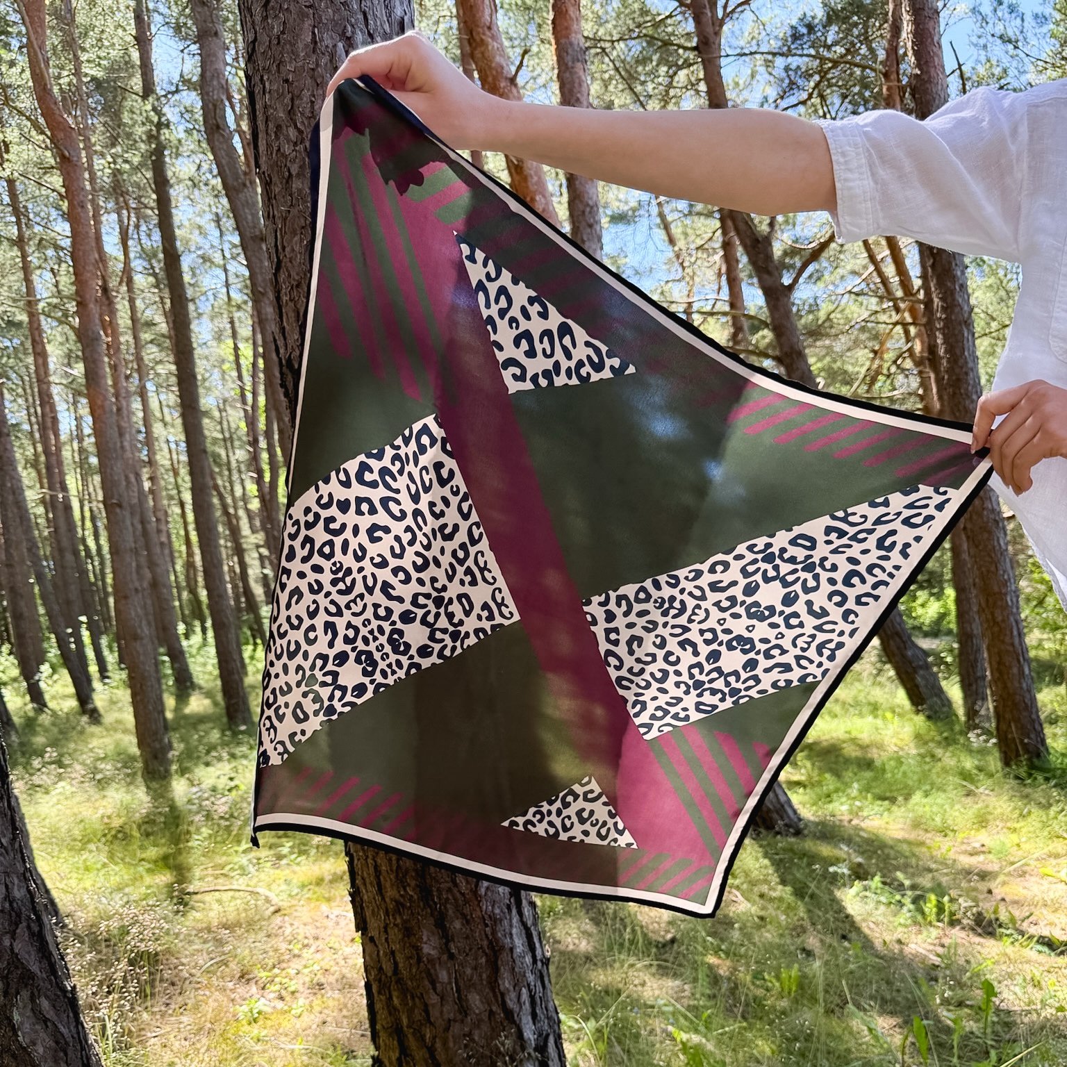 Skarelė safari stilius „Safari style“ 70x70 cm - Image 7